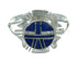 Genuine Sterling Silver Lapis Inlay Southwest Ring Size 8 AX73725